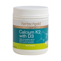 【澳洲直邮】Herbs of Gold K2 + D3 海藻钙片 180片 参考效期27.07