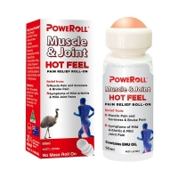 【澳洲直邮】PoweRoll 鸸鹋油按摩滚珠（热感）50ml 参考效期28.10