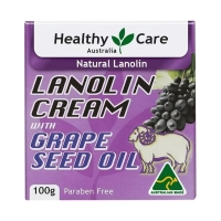 【澳洲直邮】Healthy Care 葡萄籽绵羊油100g  参考效期29.07