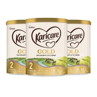 【新西兰直邮包邮普通线】Karicare 可瑞康金装A2-2段（3罐） 参考效期2027年12月