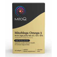 MitoQ 高含量EPA鱼油+维D,K2&维E 60粒 参考效期28.12