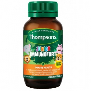 Thompson's 汤普森 汤普森儿童免疫片咀嚼片 45片 参考效期28.04