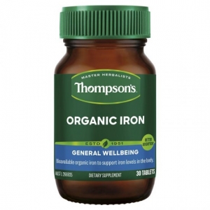 Thompson's 汤普森 有机补铁片 30粒 参考效期28.02