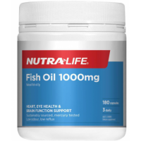 Nutralife 纽乐 鱼油 1000mg 180粒 参考效期28.05